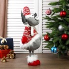 Кукла интерьерная "Лосик в шубке с зимними узорами" 56х19х20 см - фото 804164046