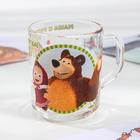 Набор посуды детский «Маша и Медведь. Добрый день», 3 предмета: кружка 250 мл, салатник d=13 см, тарелка d=19.5 см, стекло - Фото 5