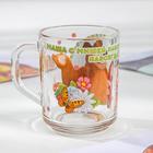 Набор посуды детский «Маша и Медведь. Добрый день», 3 предмета: кружка 250 мл, салатник d=13 см, тарелка d=19.5 см, стекло - Фото 7