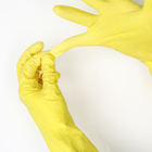 Перчатки резиновые с внутренним хлопковым напылением «Др. Клин», размер XL, пара 33 гр, цвет жёлтый - Фото 2