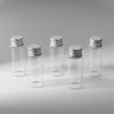 Баночки для хранения бисера, d=2.2×6 см, 5 шт.