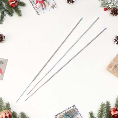 Бенгальские огни «Цветопламенные», 3 шт., 65 см, горение 250 сек.