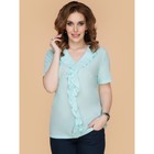 Блузка женская «‎Стиль»‎, размер 46, цвет мятный - Фото 1