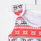 Ползунки с грудкой, цвет красный, рост 62 4371051