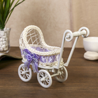 Корзина декоративная "Коляска" МИКС 17,5х21х9 см - Фото 3