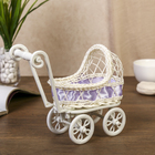 Корзина декоративная "Коляска" МИКС 17,5х21х9 см - Фото 4