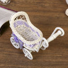 Корзина декоративная "Коляска" МИКС 17,5х21х9 см - Фото 6