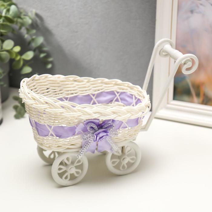 Корзина декоративная "Колыбелька" 14,5х27х13 см - Фото 1