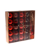 Ёлочные игрушки Новогодний», шары новогодние, набор с верхушкой 21 шт. (20 шаров d=6 см, верхушка), красный 4194817