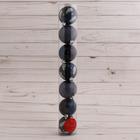 Ёлочные игрушки «Воздушные перья», шары новогодние, d=6 см, набор 7 шт., синий - Фото 2