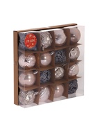 Ёлочные игрушки «Винтажный узор», шары новогодние, d=6 см, набор 16 шт., МИКС - Фото 7