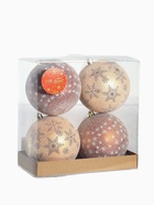 Ёлочные игрушки «Морозное утро», шары новогодние, d=10 см, набор 4 шт., коричневый 4250864 Ёлочные игрушки «Морозное утро», шары новогодние, d=10 см, набор 4 шт., коричневый 4250864