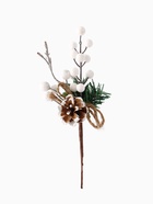 Еловая ветка декоративная «Зимнее волшебство. Чудо», 24 см - Фото 4