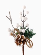 Еловая ветка декоративная «Зимнее волшебство. Чудо», 24 см - Фото 5