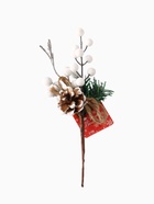 Еловая ветка декоративная «Зимнее волшебство. Чудо», 24 см - Фото 6