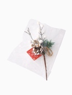 Еловая ветка декоративная «Зимнее волшебство. Чудо», 24 см - Фото 7