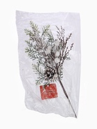 Еловая ветка декоративная «Зимнее волшебство. Чудо», с шишками, 35 см (комплект 2 шт) - фото 60779776