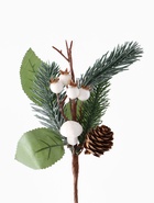 Еловая ветка новогодняя «Зимнее волшебство. Магия», 27 см - фото 60892340