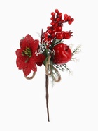 Еловая ветка декоративная «Зимнее волшебство. Магия», 21 см (комплект 2 шт) - фото 60084250