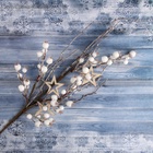 Еловая ветка декоративная «Зимнее волшебство. Магия», 63 см - фото 60084253