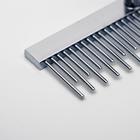 Расчёска-грабли Wood с зубьями разной длины, деревянная ручка, 12.5×9.5 см - Фото 4