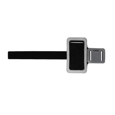 Чехол для сотового телефона на руку LuazON, 14*7,5 см, выход для наушников, серый