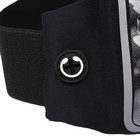 Спортивная сумка чехол на пояс Luazon, управление телефоном, отсек на молнии, чёрная - Фото 5