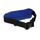 Спортивная сумка чехол на пояс LuazON, управление телефоном, отсек на молнии, синяя - Фото 2