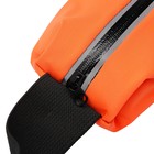 Спортивная сумка чехол на пояс LuazON, управление телефоном, отсек на молнии, оранжевая - Фото 3