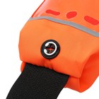 Спортивная сумка чехол на пояс LuazON, управление телефоном, отсек на молнии, оранжевая - Фото 4