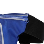 Спортивная сумка чехол на пояс LuazON, управление телефоном, отсек на молнии, синяя - Фото 3