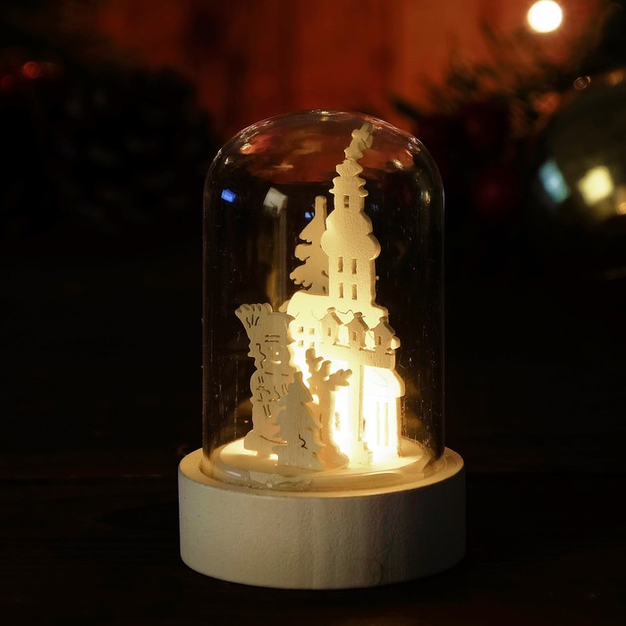 Декор с подсветкой "Снеговик" - фото 1907016133