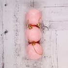 Набор шаров пластик d-5,5 см, 3 шт "Матовый" розовый - Фото 2