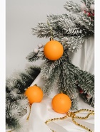 Ёлочные игрушки «Матовый», шары новогодние, d=5.5 см, набор 3 шт., оранжевый - Фото 7