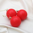 Ёлочные игрушки «Матовый», шары новогодние, d=5.5 см, набор 3 шт., красный - Фото 3