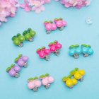 Серьги-клипсы детские "Выбражулька" вишенки, цвет МИКС - Фото 1