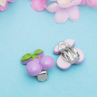 Серьги-клипсы детские "Выбражулька" вишенки, цвет МИКС - Фото 2