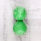 Набор шаров пластик d-8 см, 2 шт "Матовый" зелёный - Фото 2