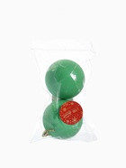 Ёлочные игрушки «Матовый», шары новогодние, пластик, набор d=8 см, 2 шт., зелёный - Фото 3