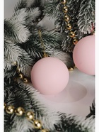 Ёлочные игрушки «Матовый», шары новогодние, d=8 см, набор 2 шт., розовый - Фото 5