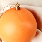 Набор шаров пластик d-8 см, 2 шт "Матовый" оранжевый - Фото 3
