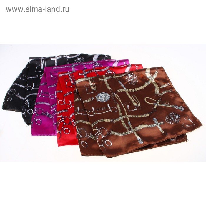 платок женский шелковый 50*50 см №223 - Фото 1