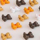 Миниатюра кукольная «Мишка», набор 4 шт., размер 1 шт.: 1.8×1.4×1.1 см, МИКС - Фото 4