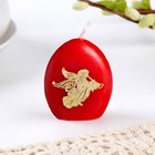 Свеча-яйцо с наклейкой «Ангел», 4 х 5 см  (артикул 4045505)  большой выбор товаров оптом и в розницу по низким ценам с доставкой