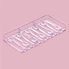 Форма для шоколада KONFINETTA «Ложки», 27.5×13.5 см, 10 ячеек 11.5×2.7 см, пластик, прозрачная 4314183