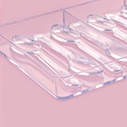 Форма для шоколада KONFINETTA «Ложки», 27.5×13.5 см, 10 ячеек 11.5×2.7 см, пластик, прозрачная 4314183