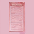 Форма для шоколада KONFINETTA «Ложки», 27.5×13.5 см, 10 ячеек 11.5×2.7 см, пластик, прозрачная 4314183