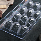 Форма для шоколада KONFINETTA «Шоколадное яйцо», 27,5×13,5 см, 12 ячеек (3,6×5,7×1,5 см) - Фото 2
