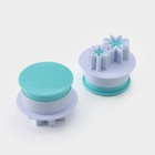 Плунжеры кондитерские Доляна «Цветы», набор 2 шт., пластик, белые - фото 67923955