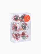 Ёлочные игрушки «Льдинка - звёзды в снегу», шары новогодние, d=6 см, набор 6 шт., прозрачный - Фото 5